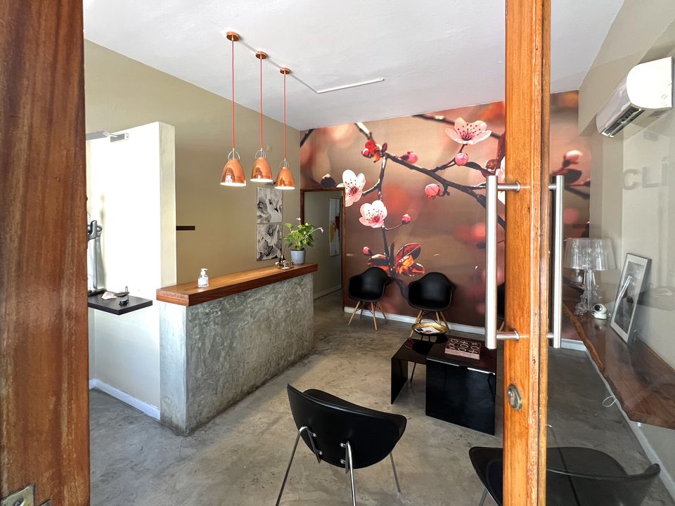 Sala de espera da clínica